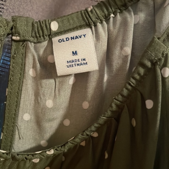 Romper short set! Brand new! Green and while polka dot! Brand new from old navy! - Picture 2 of 6